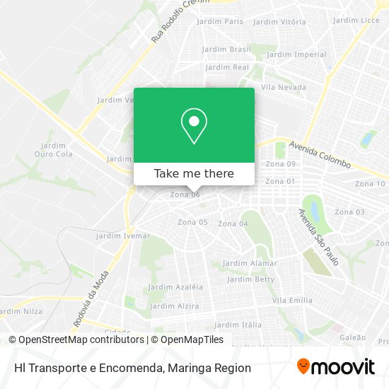 Hl Transporte e Encomenda map