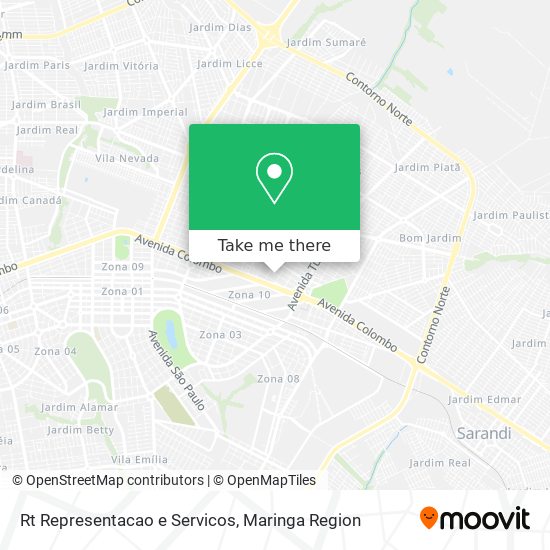 Rt Representacao e Servicos map