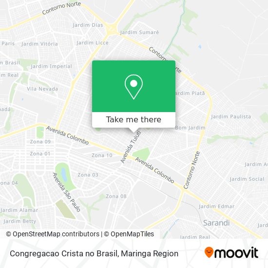 Congregacao Crista no Brasil map