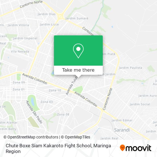 Chute Boxe Siam Kakaroto Fight School map