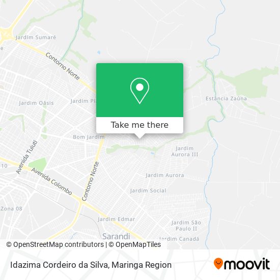 Mapa Idazima Cordeiro da Silva