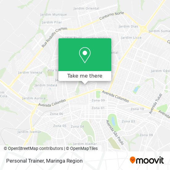 Personal Trainer map