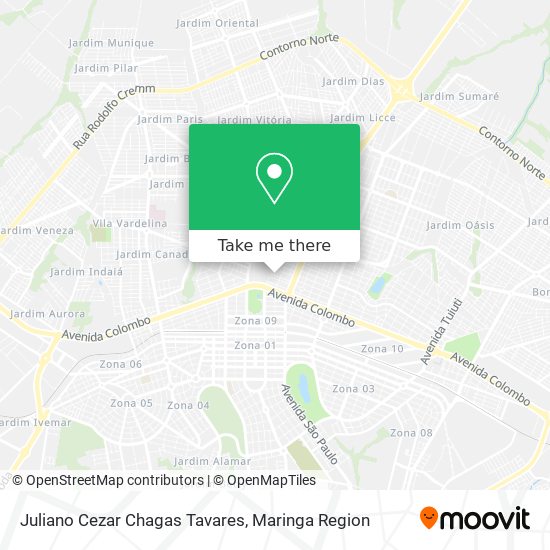 Juliano Cezar Chagas Tavares map