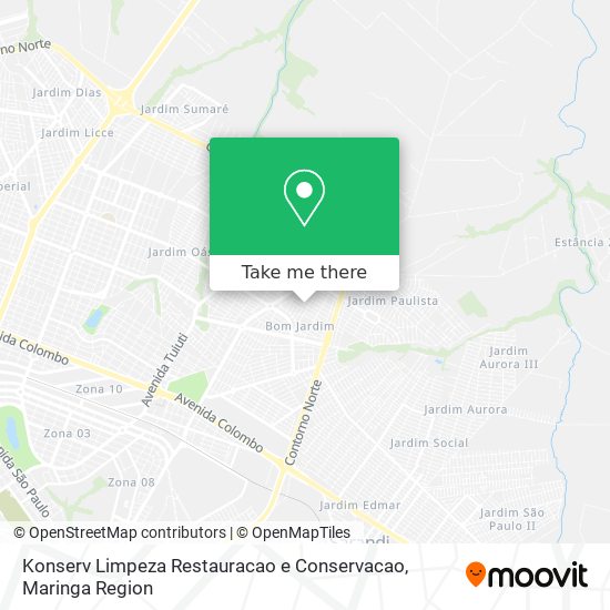 Konserv Limpeza Restauracao e Conservacao map
