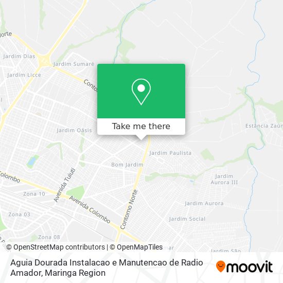 Aguia Dourada Instalacao e Manutencao de Radio Amador map