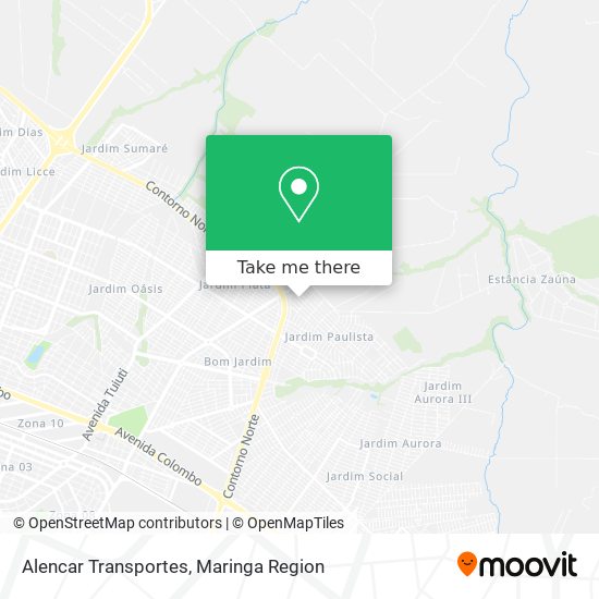 Alencar Transportes map