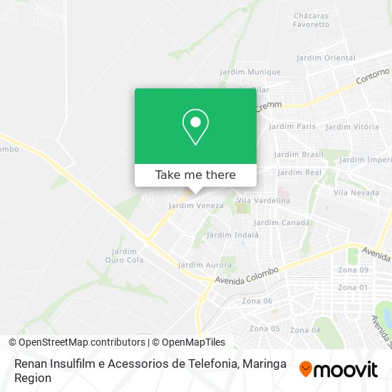 Mapa Renan Insulfilm e Acessorios de Telefonia