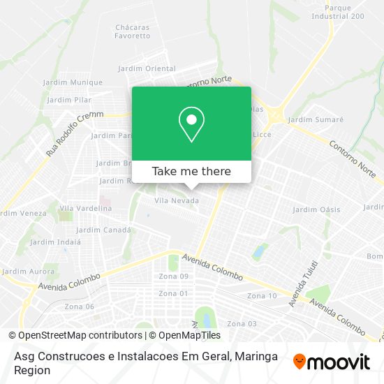 Mapa Asg Construcoes e Instalacoes Em Geral
