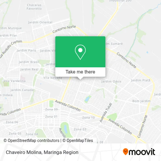 Chaveiro Molina map