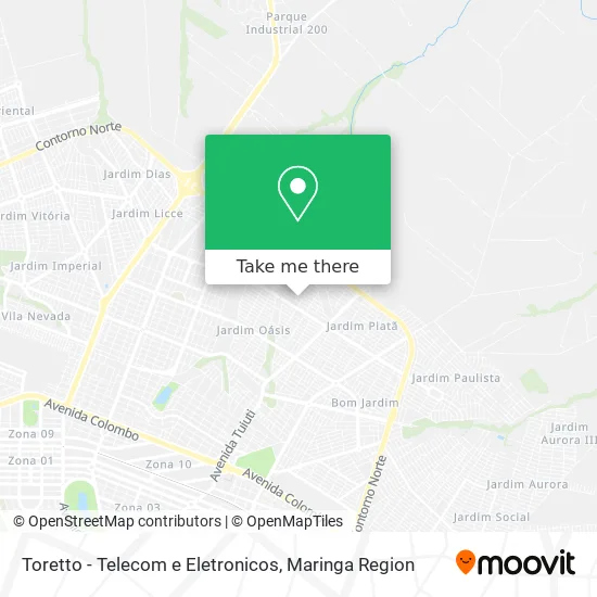 Toretto - Telecom e Eletronicos map