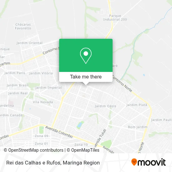 Rei das Calhas e Rufos map