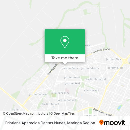 Cristiane Aparecida Dantas Nunes map