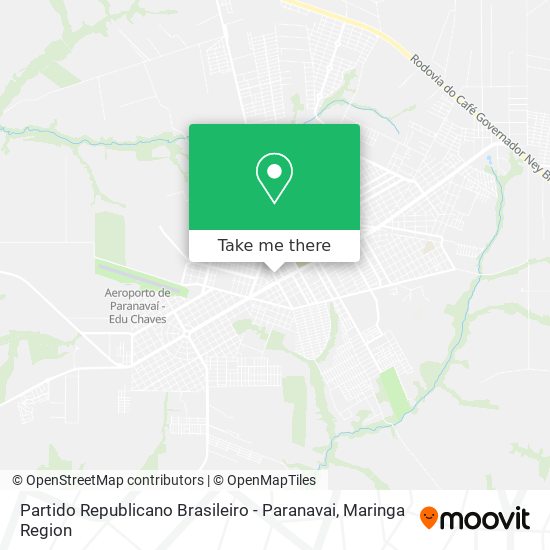 Partido Republicano Brasileiro - Paranavai map