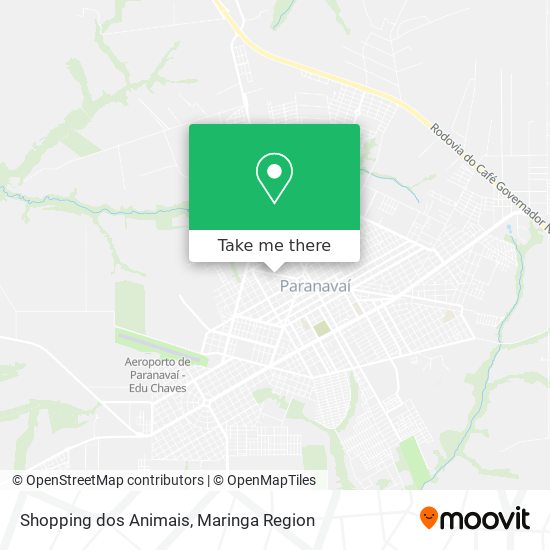 Mapa Shopping dos Animais