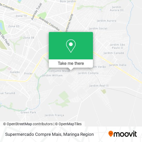 Supermercado Compre Mais map