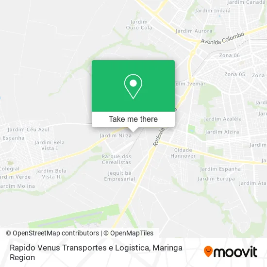 Rapido Venus Transportes e Logistica map