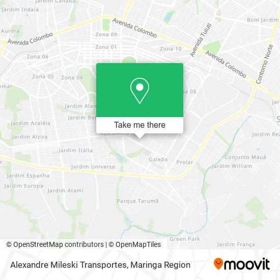 Alexandre Mileski Transportes map