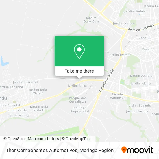 Thor Componentes Automotivos map