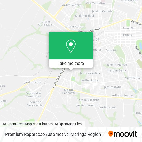 Premium Reparacao Automotiva map