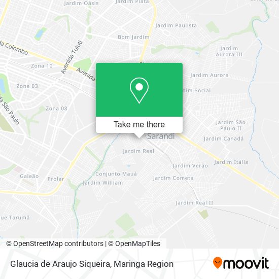 Glaucia de Araujo Siqueira map