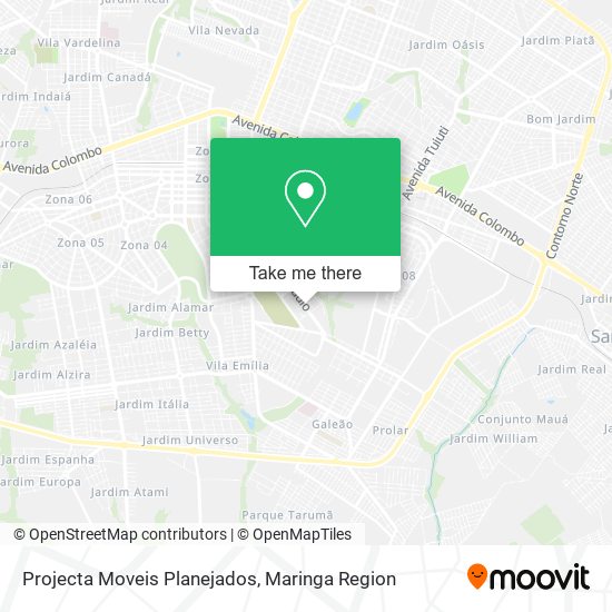 Mapa Projecta Moveis Planejados