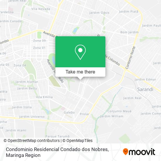 Mapa Condominio Residencial Condado dos Nobres