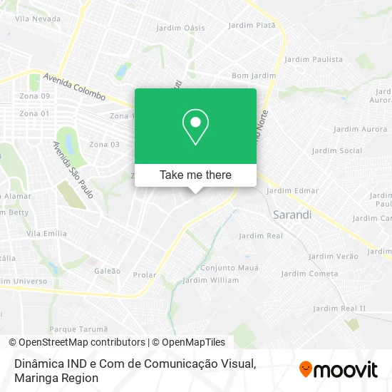 Dinâmica IND e Com de Comunicação Visual map