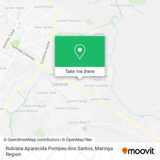 Mapa Rubiana Aparecida Pompeu dos Santos