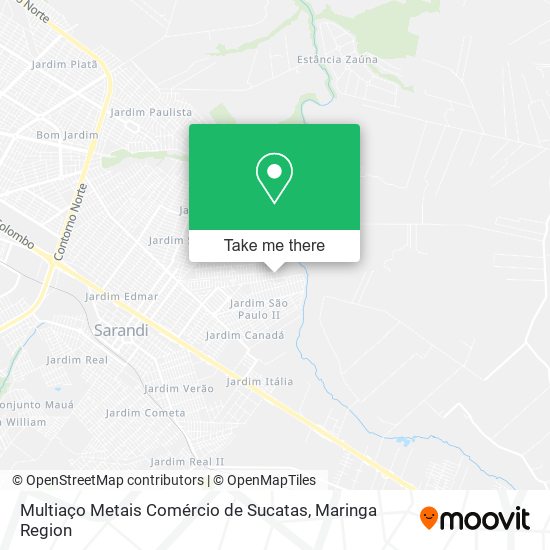 Multiaço Metais Comércio de Sucatas map