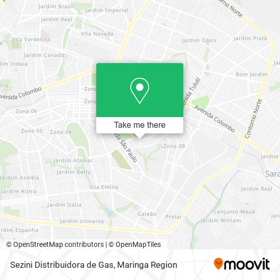 Mapa Sezini Distribuidora de Gas