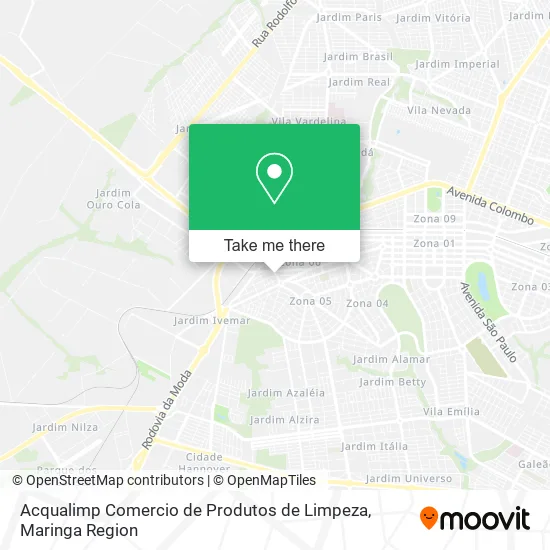 Acqualimp Comercio de Produtos de Limpeza map