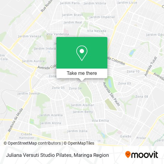 Juliana Versuti Studio Pilates map