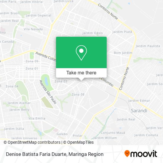 Denise Batista Faria Duarte map