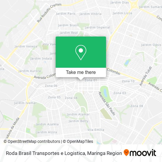 Roda Brasil Transportes e Logistica map
