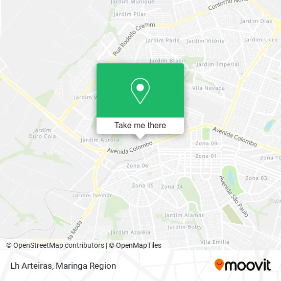 Lh Arteiras map