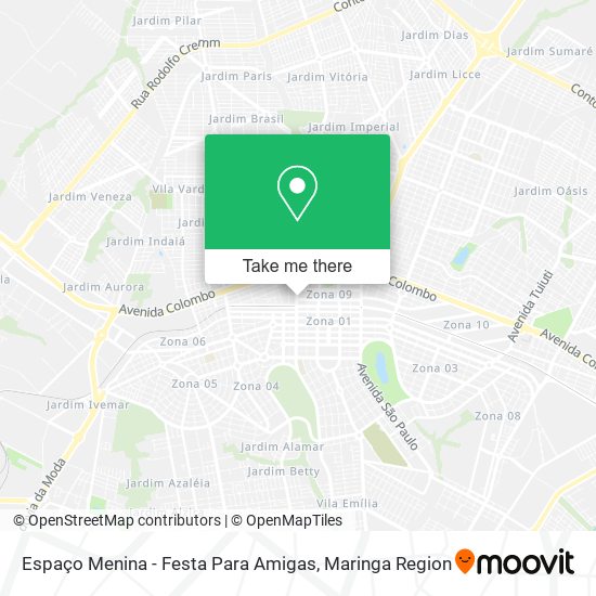 Espaço Menina - Festa Para Amigas map