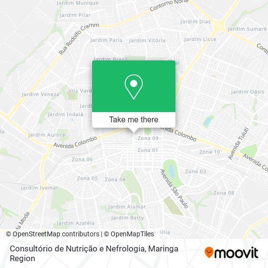 Consultório de Nutrição e Nefrologia map