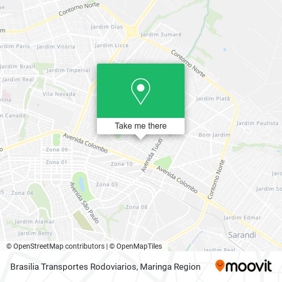 Brasilia Transportes Rodoviarios map