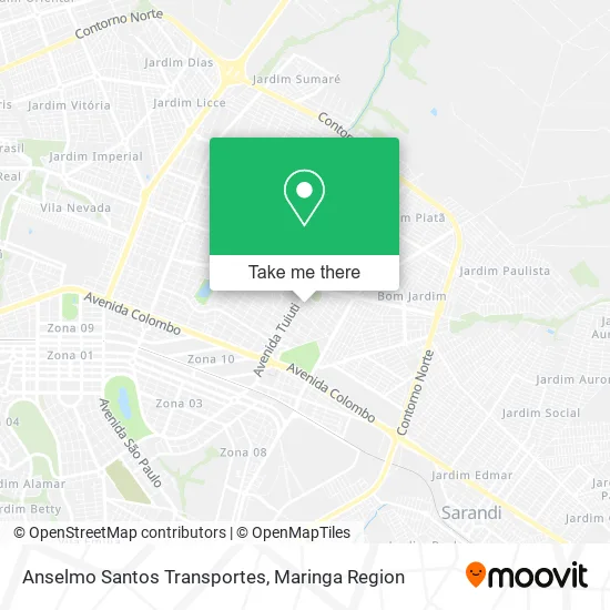 Anselmo Santos Transportes map