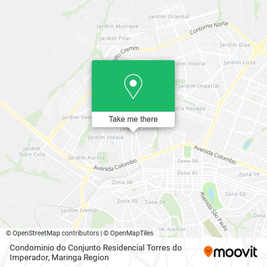 Condominio do Conjunto Residencial Torres do Imperador map