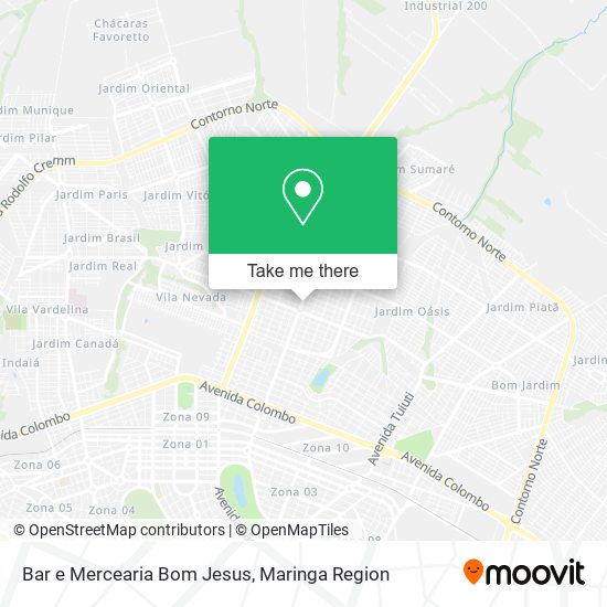 Mapa Bar e Mercearia Bom Jesus
