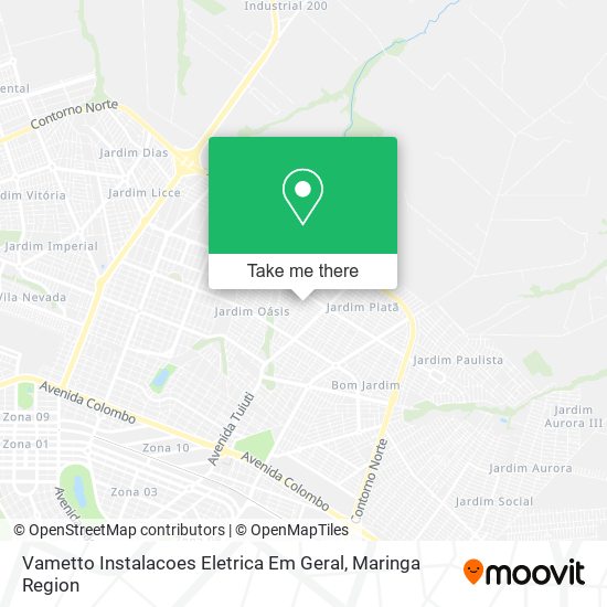 Vametto Instalacoes Eletrica Em Geral map