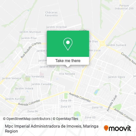 Mapa Mpc Imperial Administradora de Imoveis