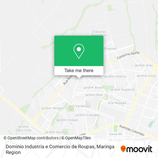 Dominio Industria e Comercio de Roupas map