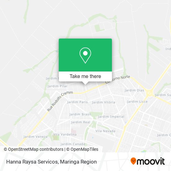 Hanna Raysa Servicos map