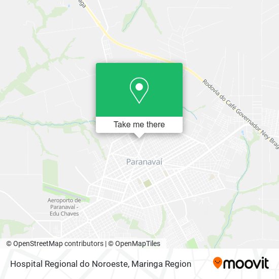 Mapa Hospital Regional do Noroeste