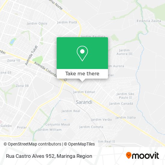 Mapa Rua Castro Alves 952