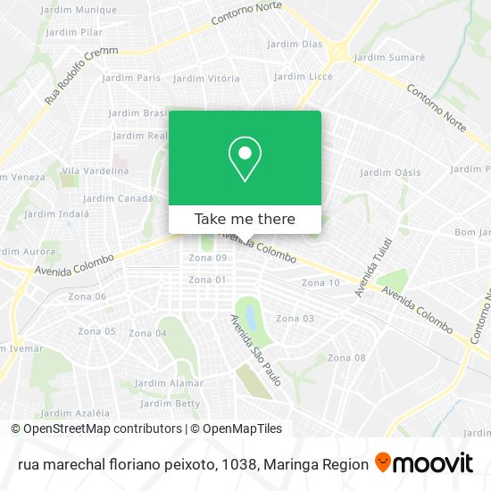 rua marechal floriano peixoto, 1038 map