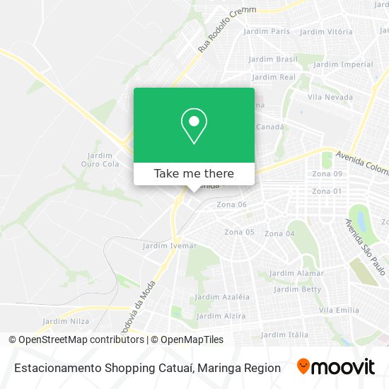 Mapa Estacionamento Shopping Catuaí