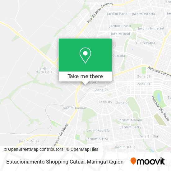 Estacionamento Shopping Catuaí map